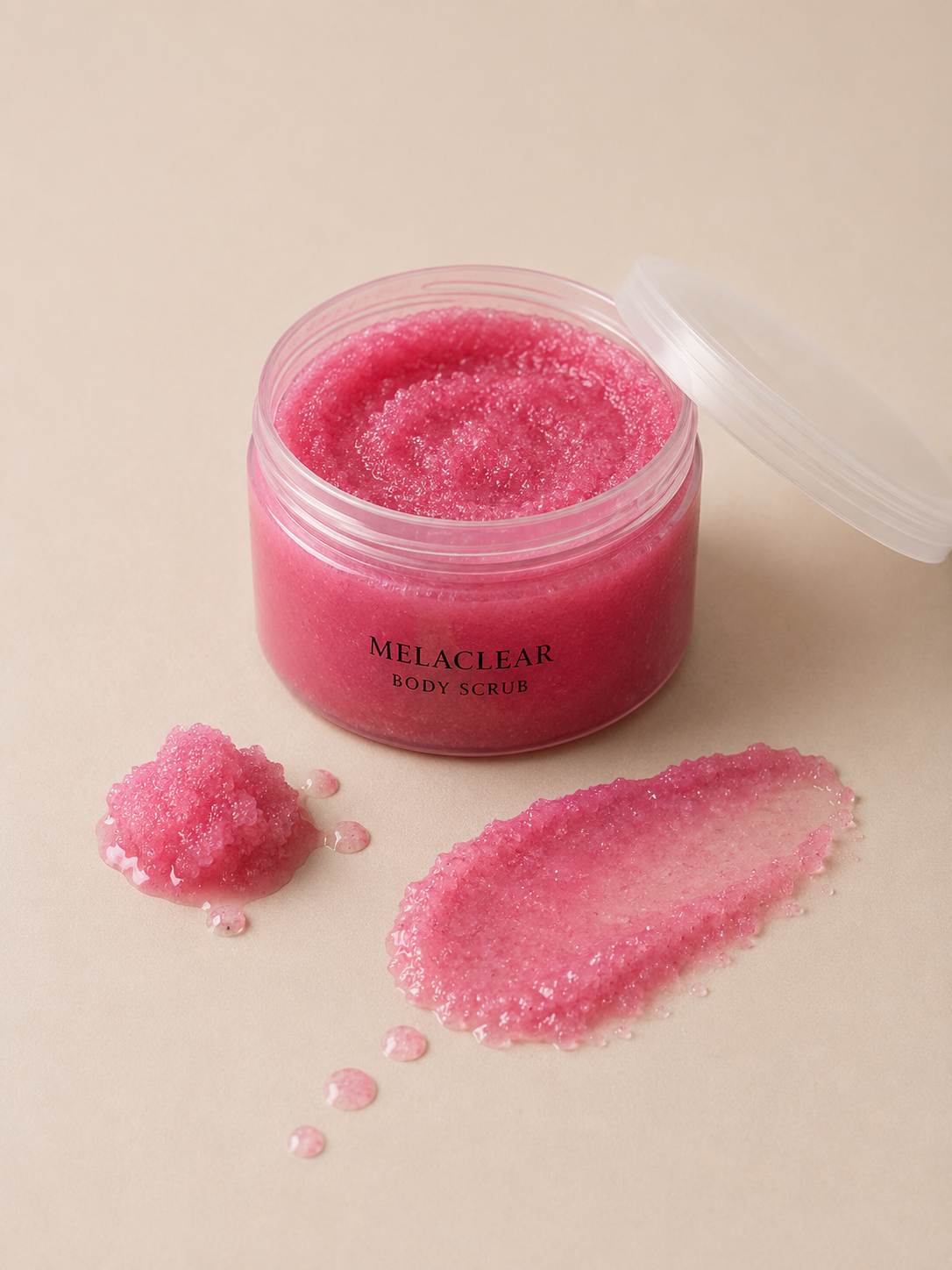 MELACLEAR  BODY SCRUB – Pour une peau douce, lumineuse et uniforme